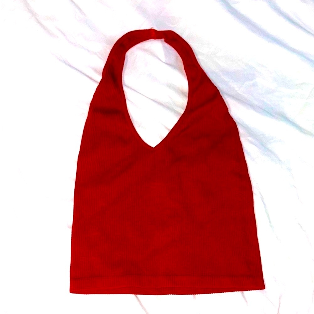 Urban Outfitters Brick Red Halter Top